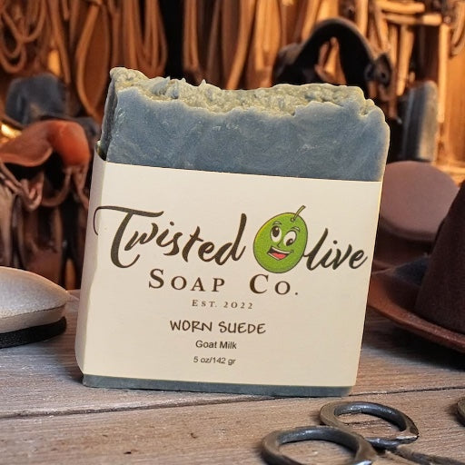 Worn Suade- Notes of Suede Silk, Authentic Leather, Exotic White Musk, Cedar, Tonka